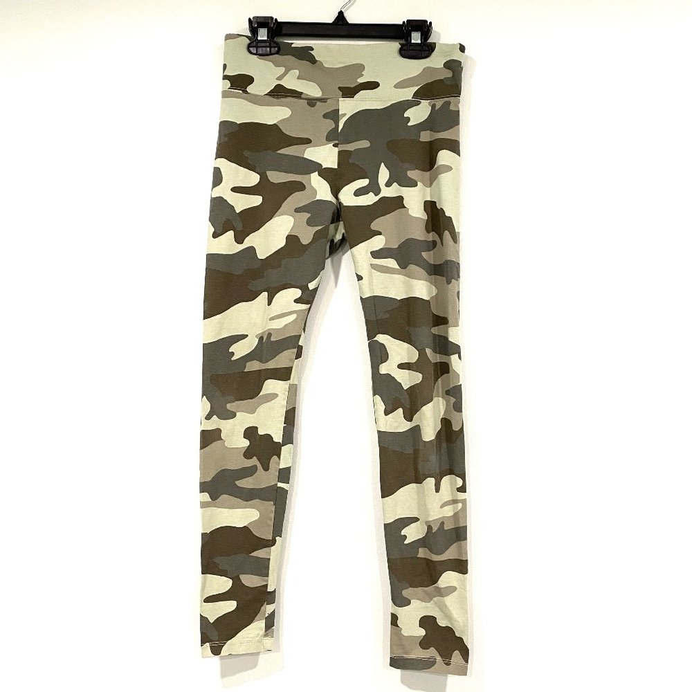 Justice Camo Leggings Green Girls Size 14 plus
